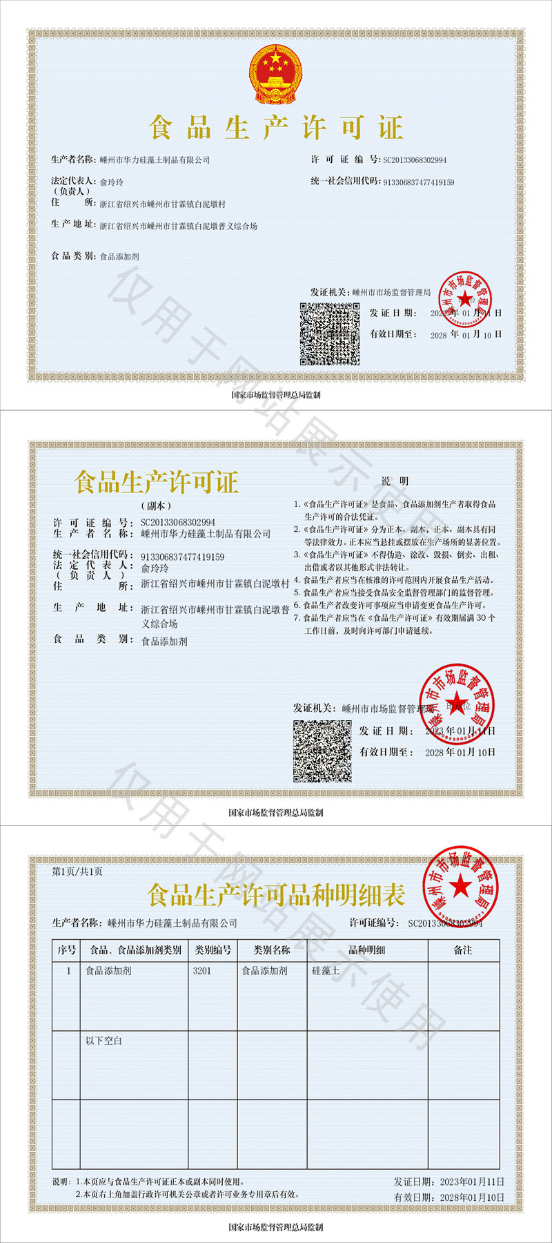 食品生產(chǎn)許可證